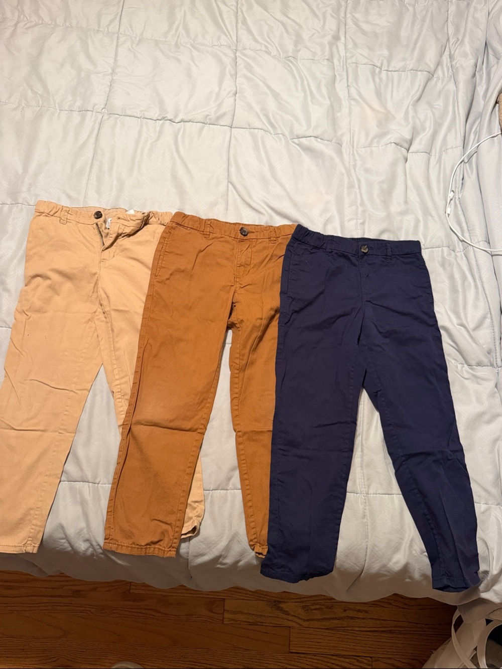H&M Kids Casual Pants Trio - Peach, Rust, Navy